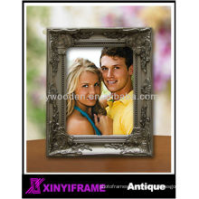 2014 wood photo frame country style home decor silver photo frame